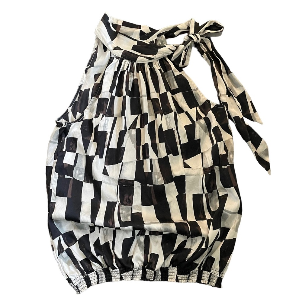 White House Black Market Silk Sleeveless Blouse - S